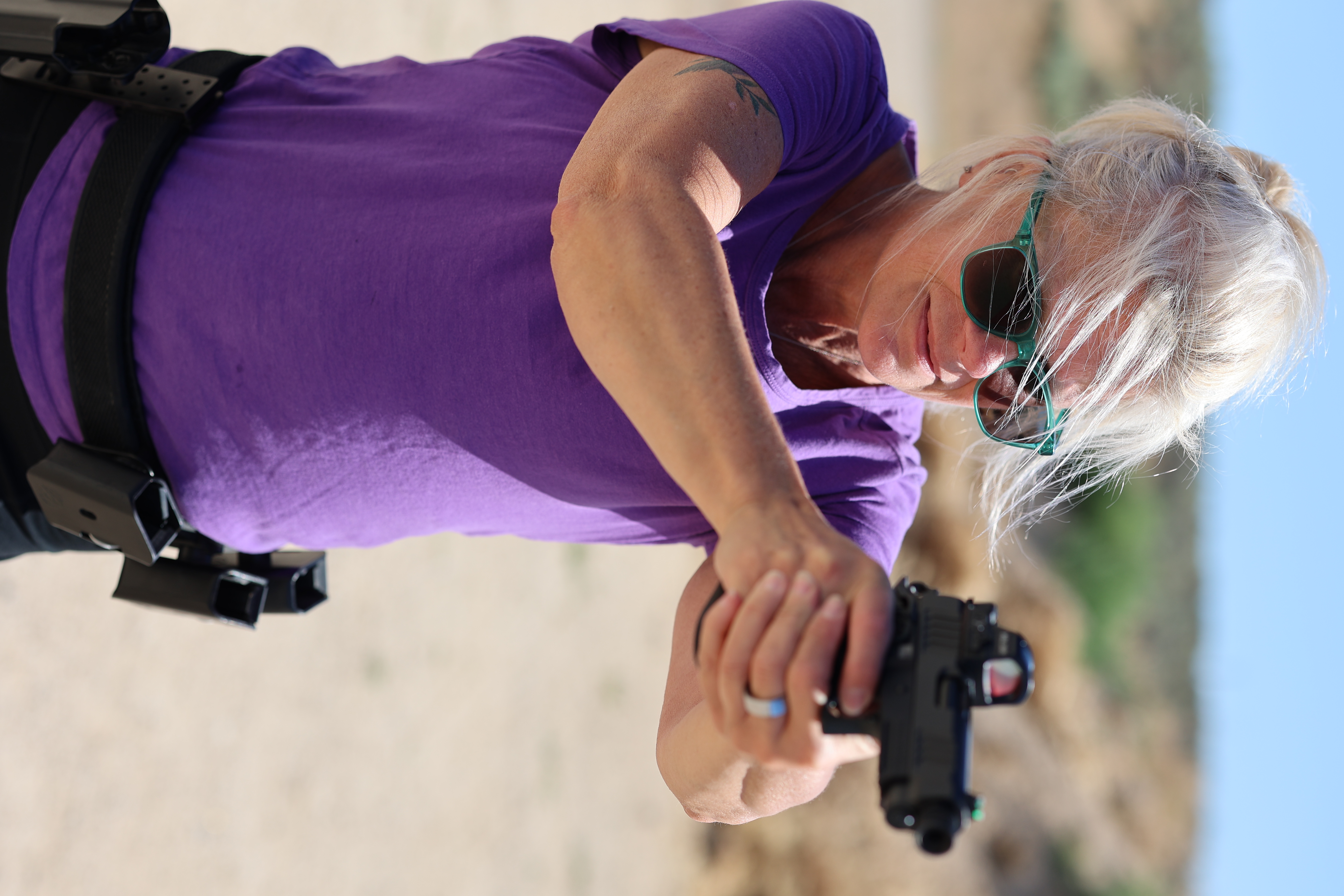 Instructor at the shooting range